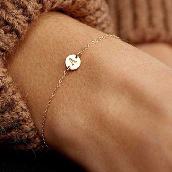 Jewelry - New A-Z Letter Bracelet/Anklet - Gold